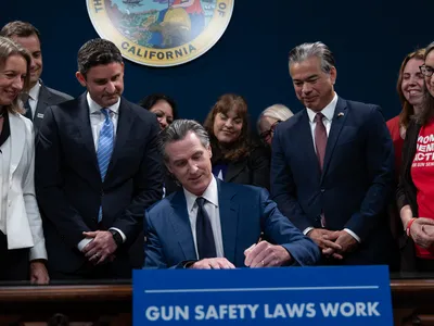 img of The Unbearable Weight of Hypocrisy: Newsom's Gun Control Irony Exposed