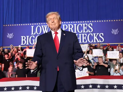 img of Trump's Iowa Visit: Economic Boasts Overshadowed by Tragic Shooting