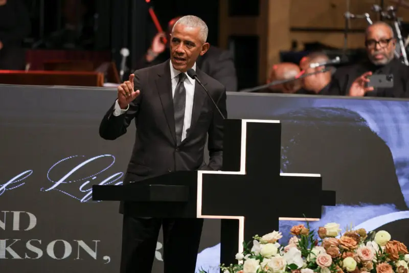 img of Honoring a Legacy While Sounding the Alarm: Obama's Powerful Tribute to Jesse Jackson and Warning for Democracy